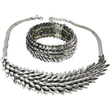 Modernist Striking Hefty Set SCALES Necklace Brace