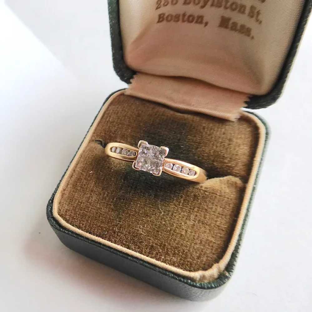 14k Diamond Engagement Ring - image 4