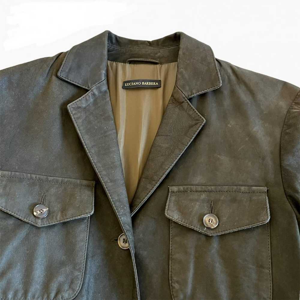 Luciano Barbera Leather jacket - image 4