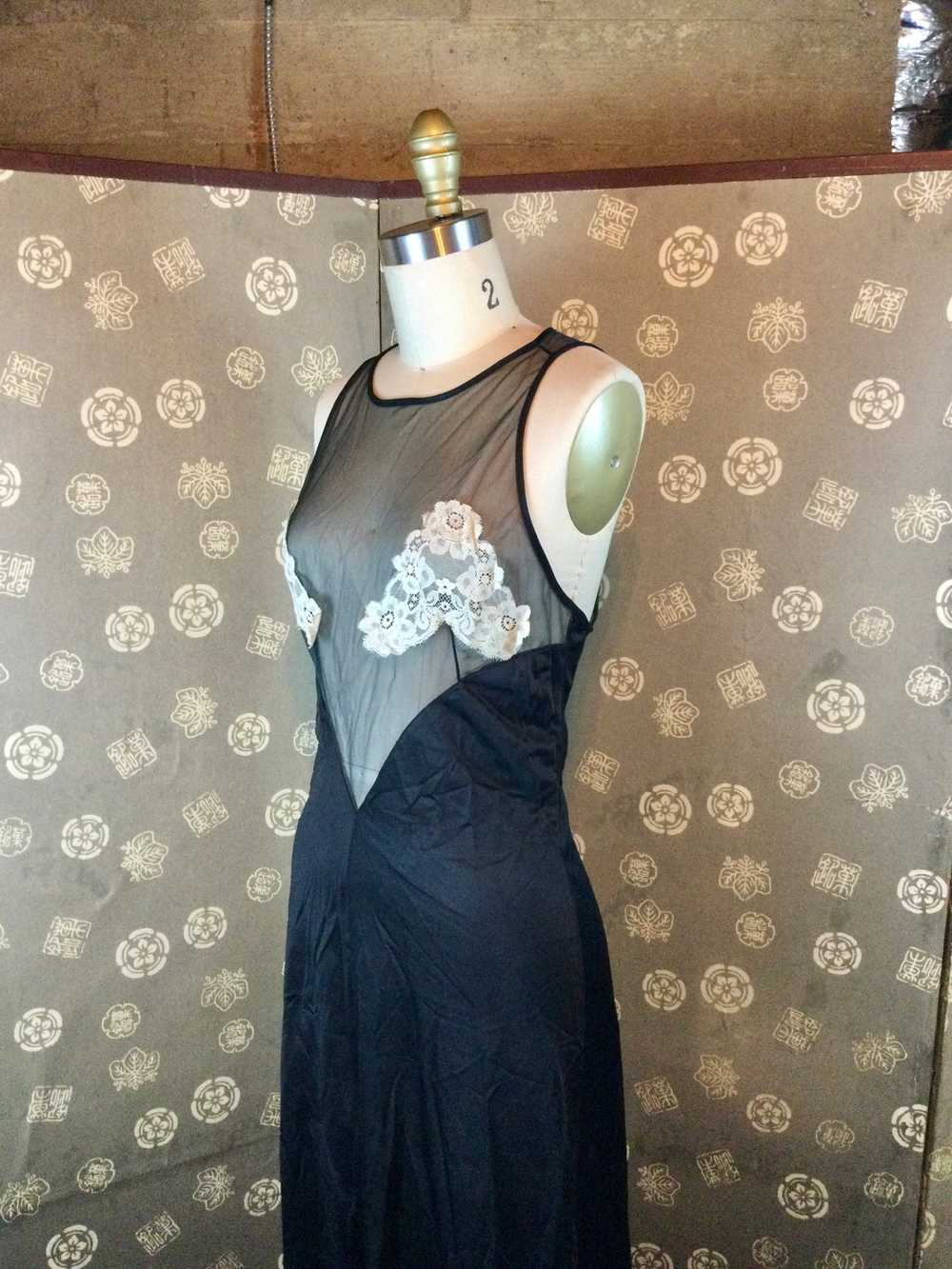 1970s Sheer Bodice Nightgown - image 4