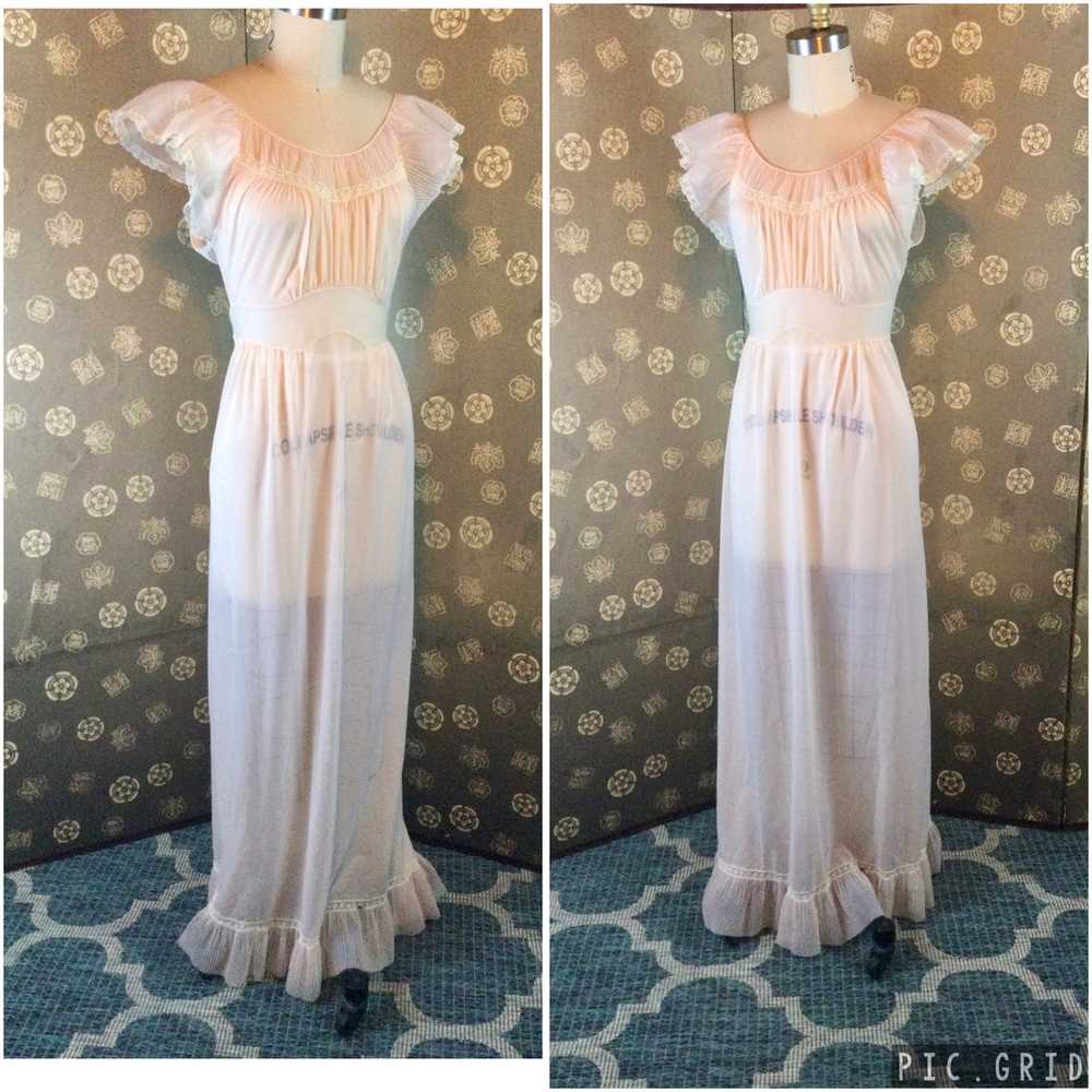 1950s Blush Nightgown by Kayser - image 1