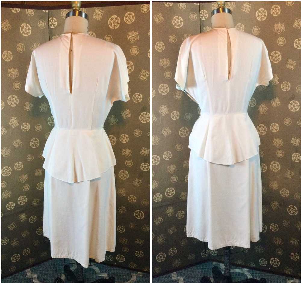 1940s Rayon Lattice Dress - image 2
