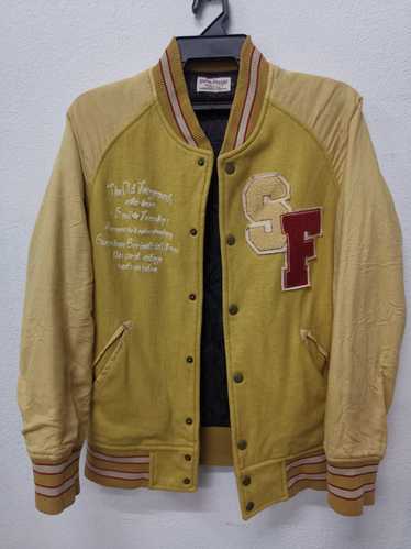 Buy Louis Vuitton 22SS Leather Embroidered Varsity Jacket Stadium Jumper  Yellow/Black RM221 IZ3 HML81E Stadium Jumper 44 Yellow/Black from Japan -  Buy authentic Plus exclusive items from Japan