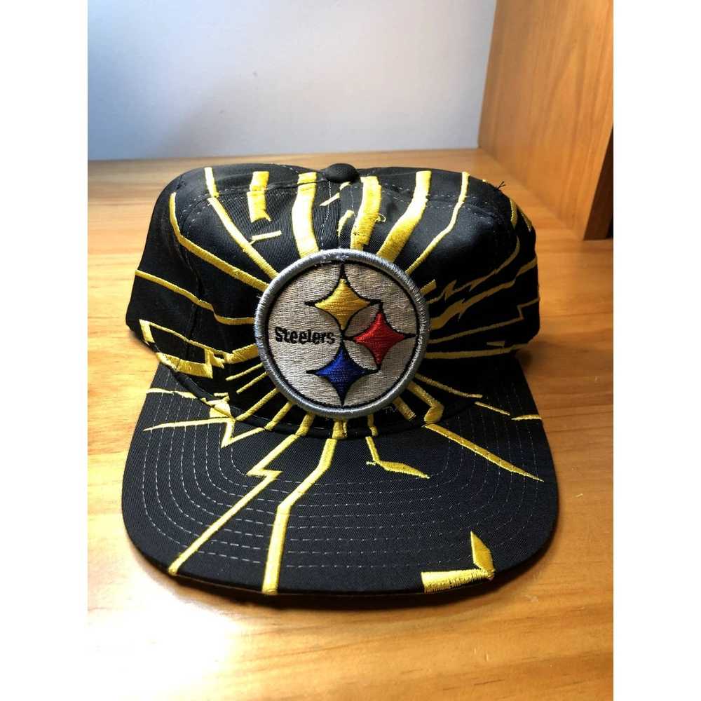 NFL, Accessories, Vintage Pittsburgh Steelers Starter Snapback Hat Nfl  Lightning Clean 0 Wool