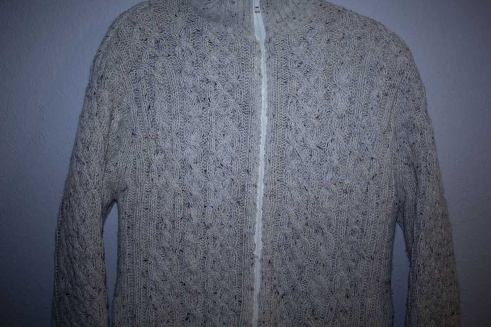 Vintage Vintage Wool Herringbone Sweater Jacket - image 3