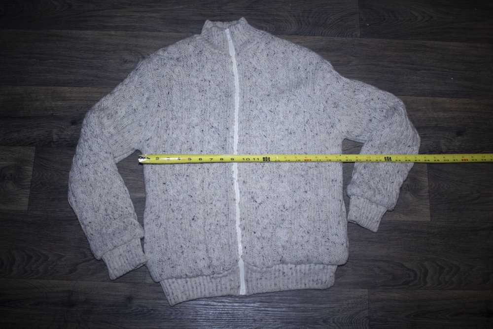 Vintage Vintage Wool Herringbone Sweater Jacket - image 4