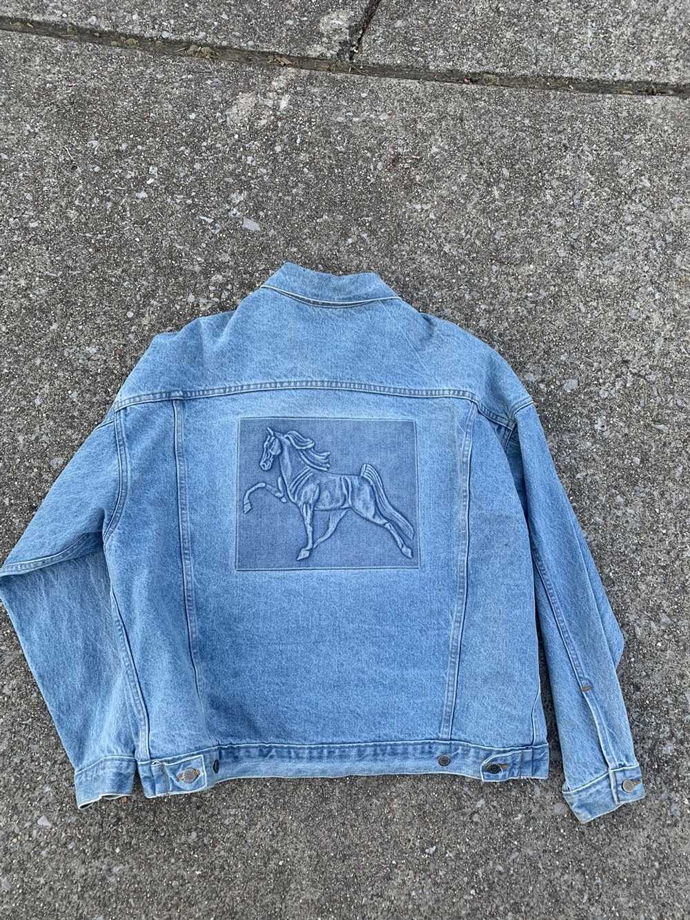 Made In Usa × Vintage Vintage 80s embroidered hor… - image 5