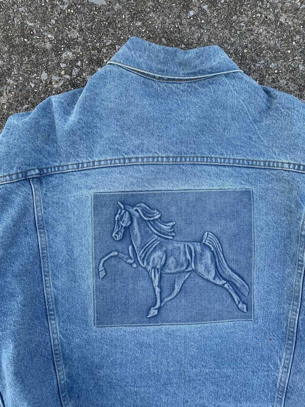 Made In Usa × Vintage Vintage 80s embroidered hor… - image 6