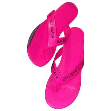 Balenciaga Patent leather flip flops - image 1