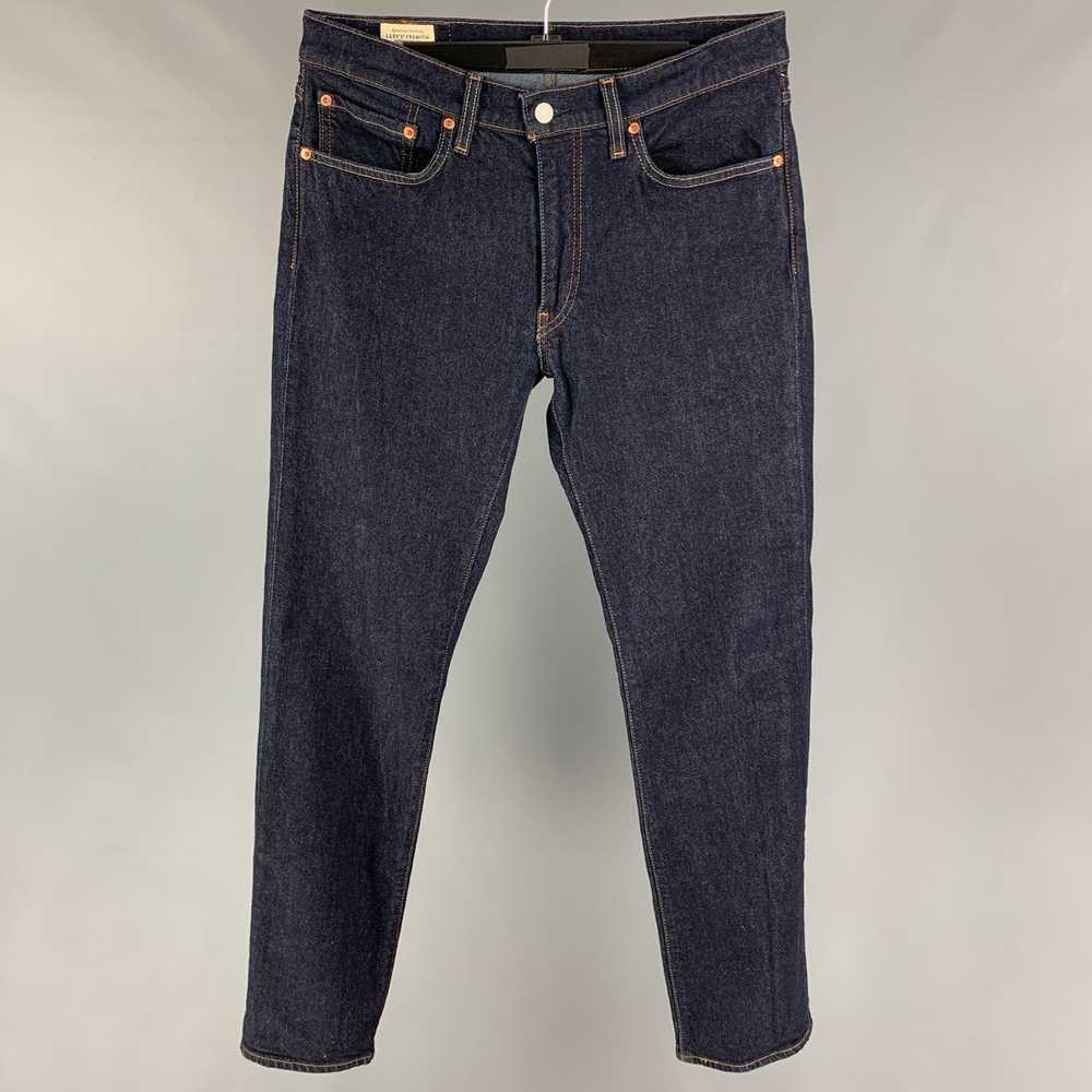 Levi's 514 Blue Indigo Cotton Blend Regular Jeans - image 1