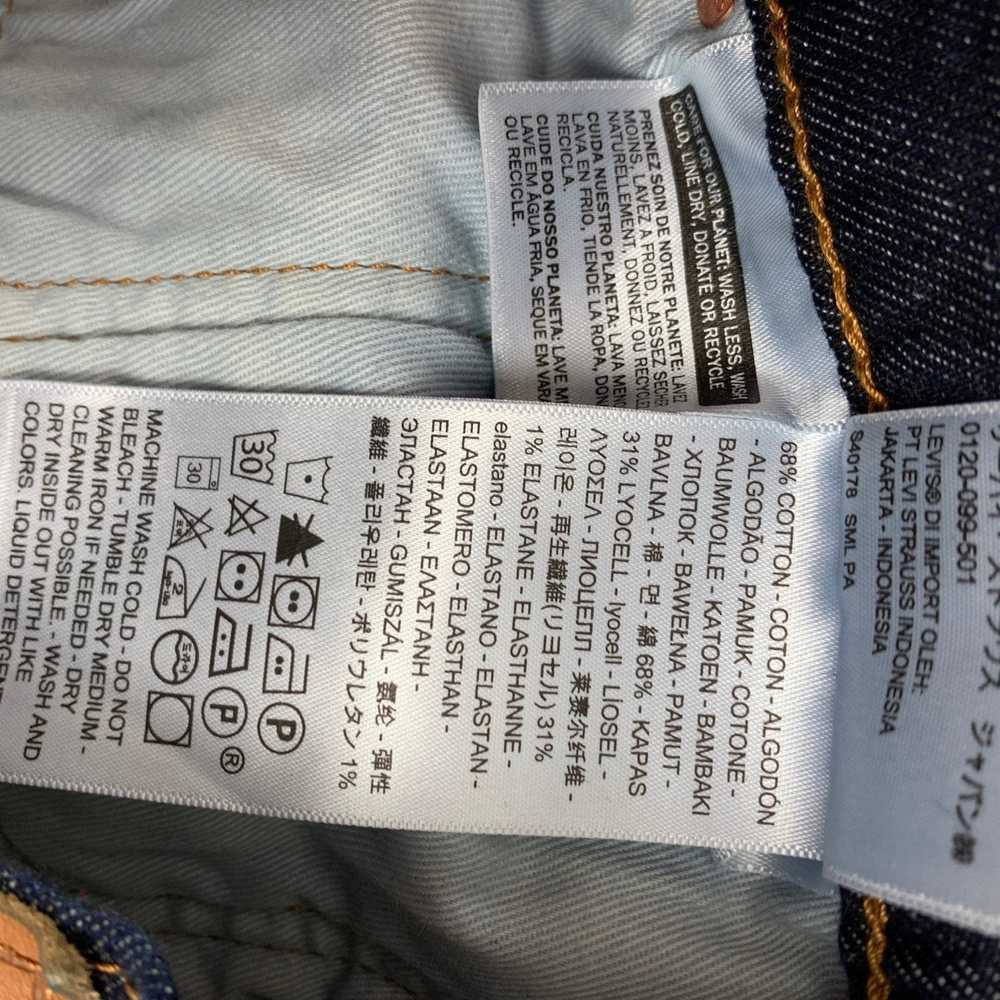 Levi's 514 Blue Indigo Cotton Blend Regular Jeans - image 3