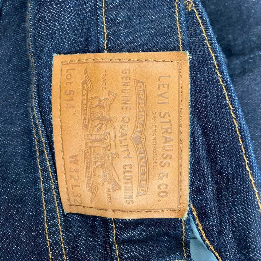 Levi's 514 Blue Indigo Cotton Blend Regular Jeans - image 5