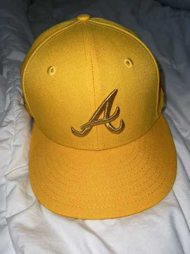 New Era Atlanta Braves Gold Digger 1995 World Series Patch Hat Club  Exclusive 59Fifty Fitted Hat Black Men's - SS22 - US