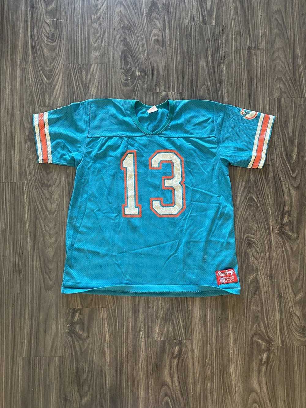 Vintage Kids Miami Florida Dolphins Football Jersey T-Shirt Large by R