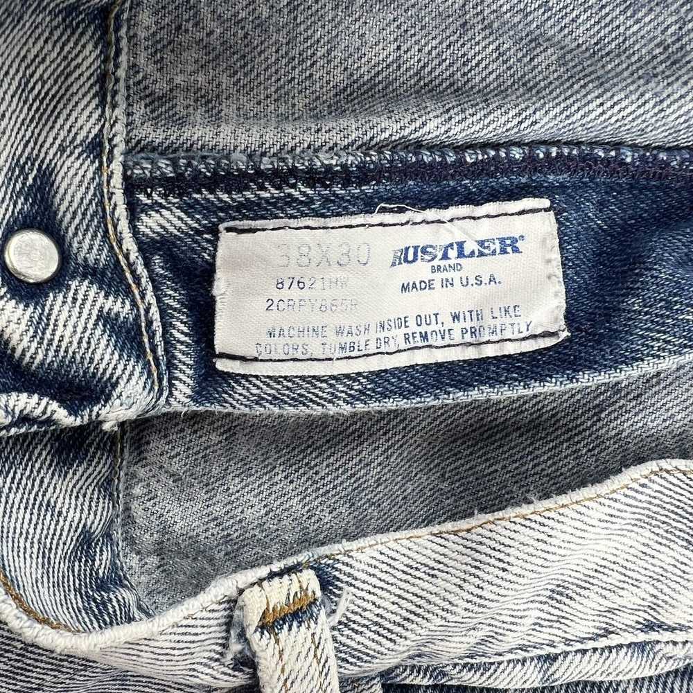 Rustler Vintage Rustler Jeans Blue Denim Stone Ac… - image 8