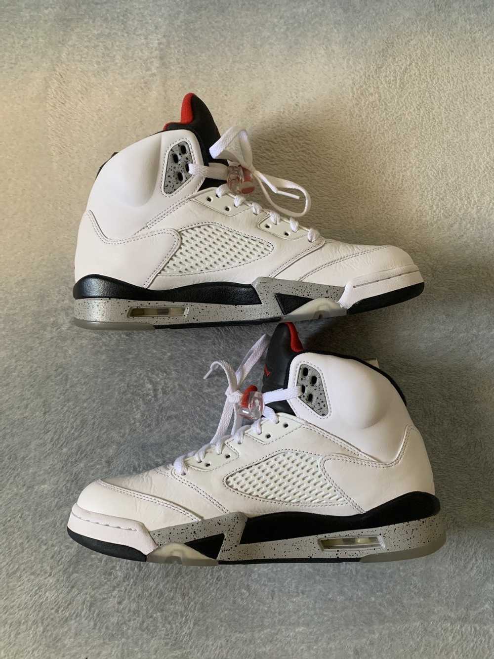 Jordan Brand × Nike Jordan Retro 5 white cement - image 2