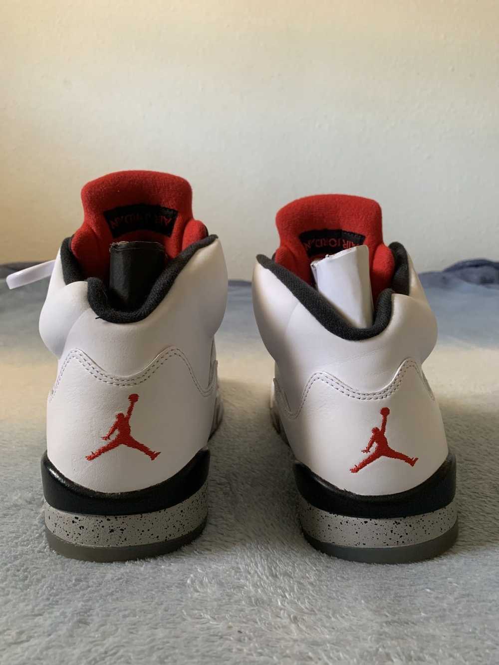 Jordan Brand × Nike Jordan Retro 5 white cement - image 4