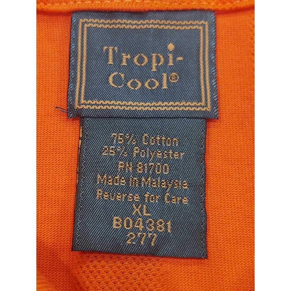 Other VTG TropiCool Mens Shirt XL Orange 1/4 Zip … - image 4