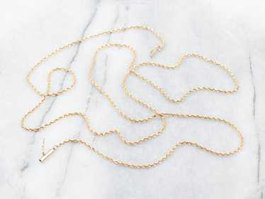 Vintage Yellow Gold Rope Twist Chain - image 1