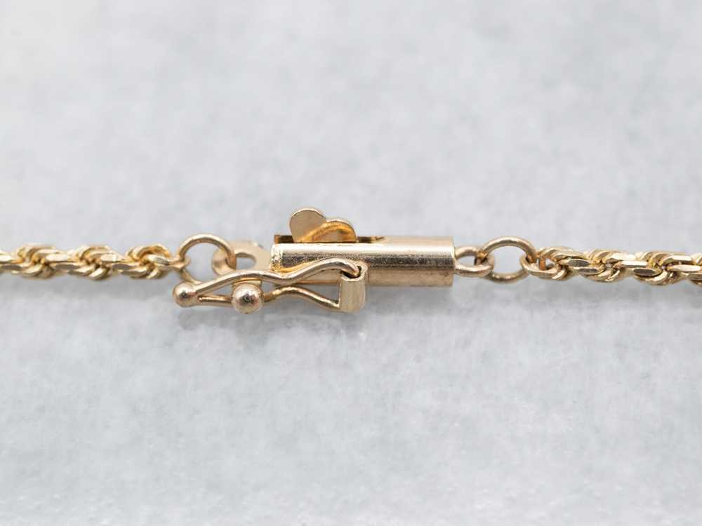 Vintage Yellow Gold Rope Twist Chain - image 2