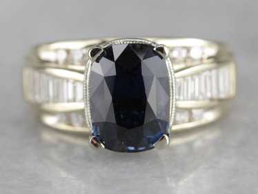 Fine Ceylon Sapphire Statement Ring - image 1