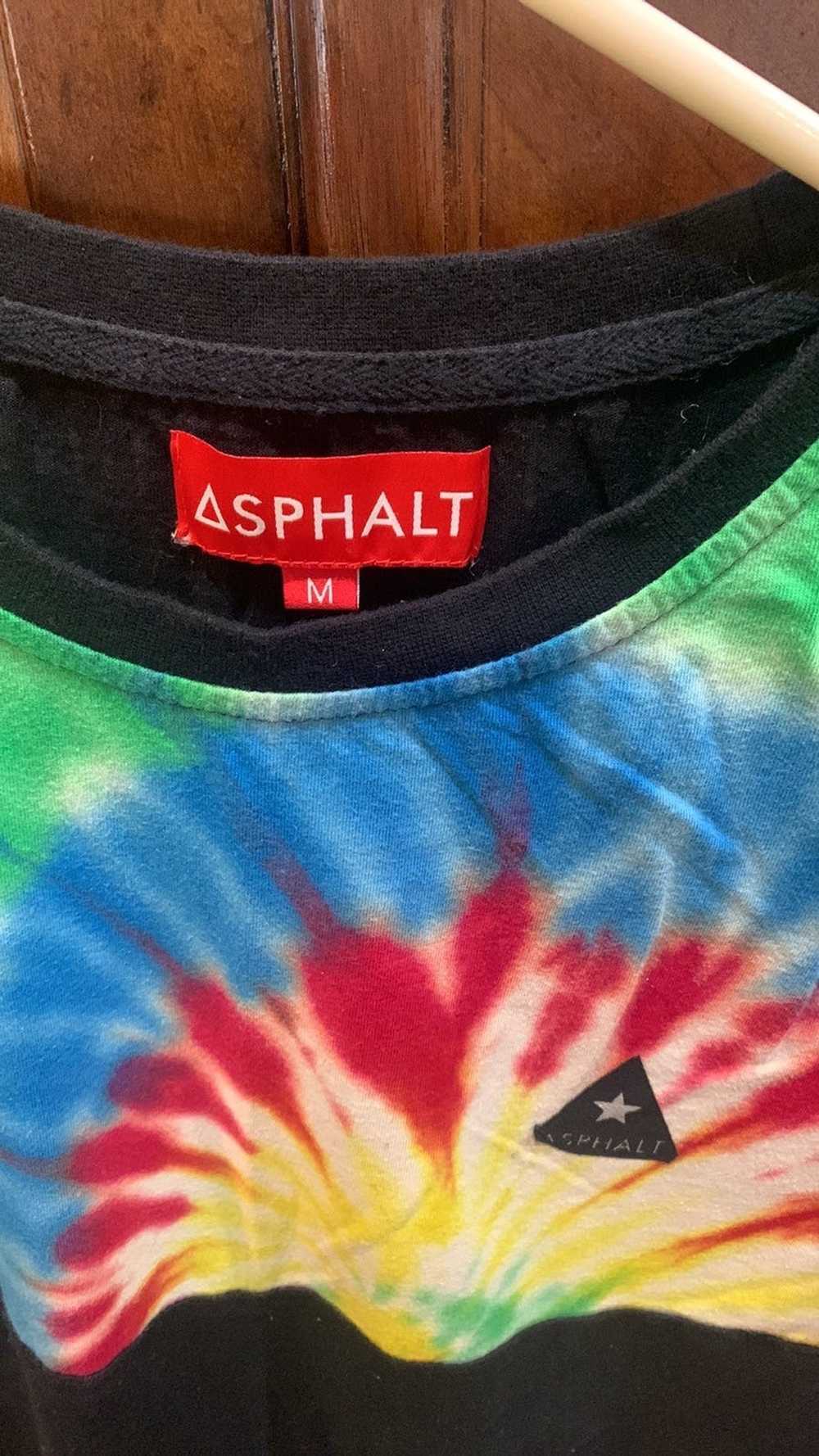 Asphalt Men’s black and tye dyed T-shirt size M A… - image 2