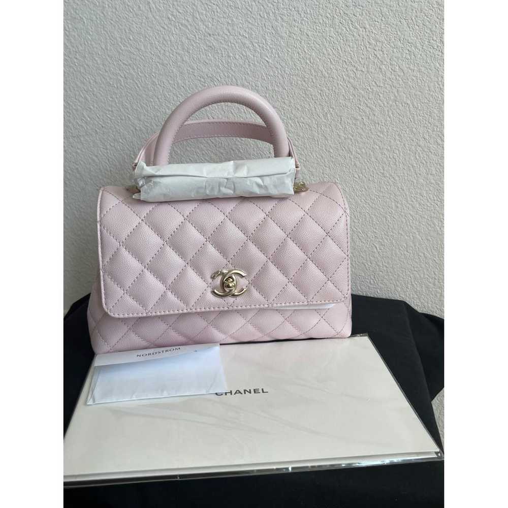 Chanel Coco Handle leather handbag - image 6