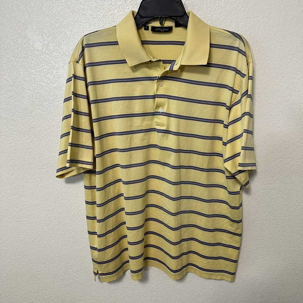 Bobby Jones Bobby Jones yellow and blue striped g… - image 1