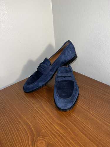 Bally Bally Blue Suede Loafers