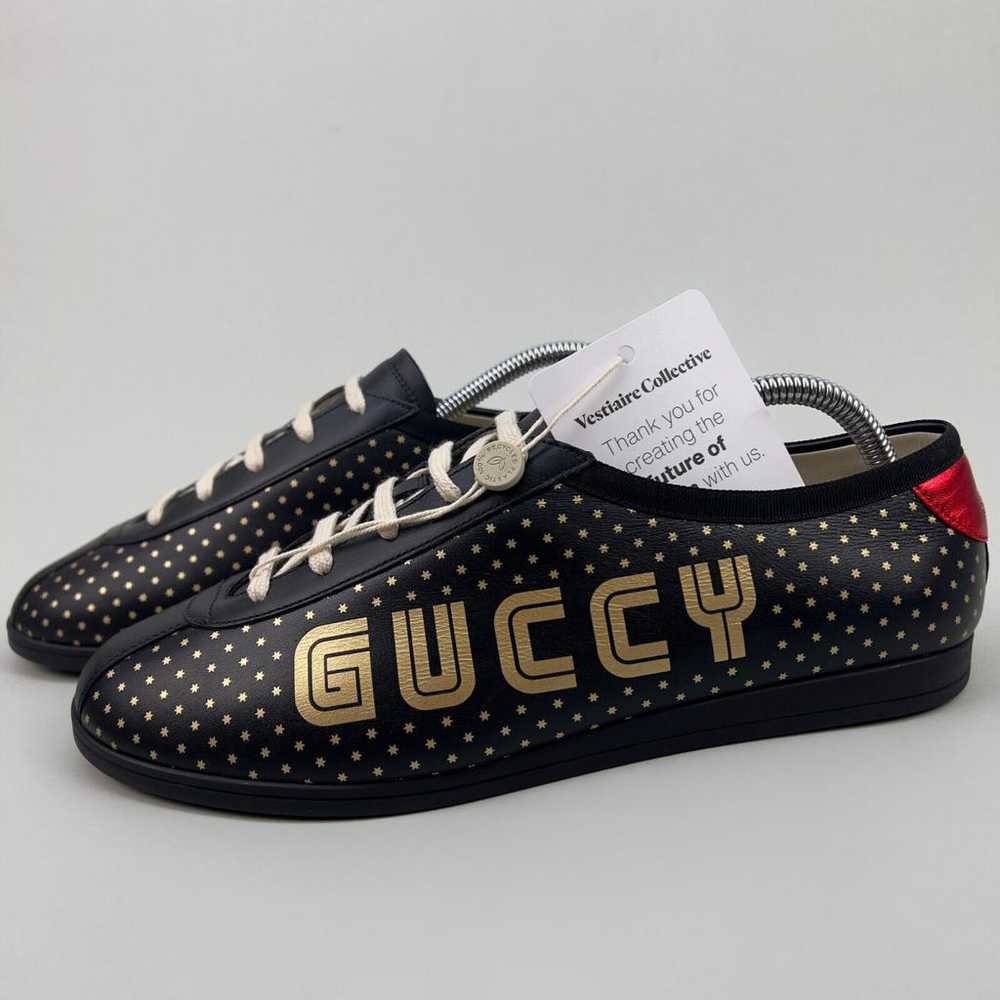 Gucci Falacer leather low trainers - image 2