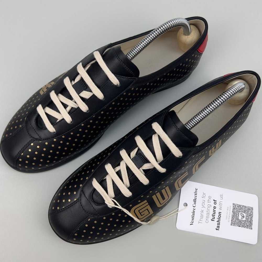 Gucci Falacer leather low trainers - image 3