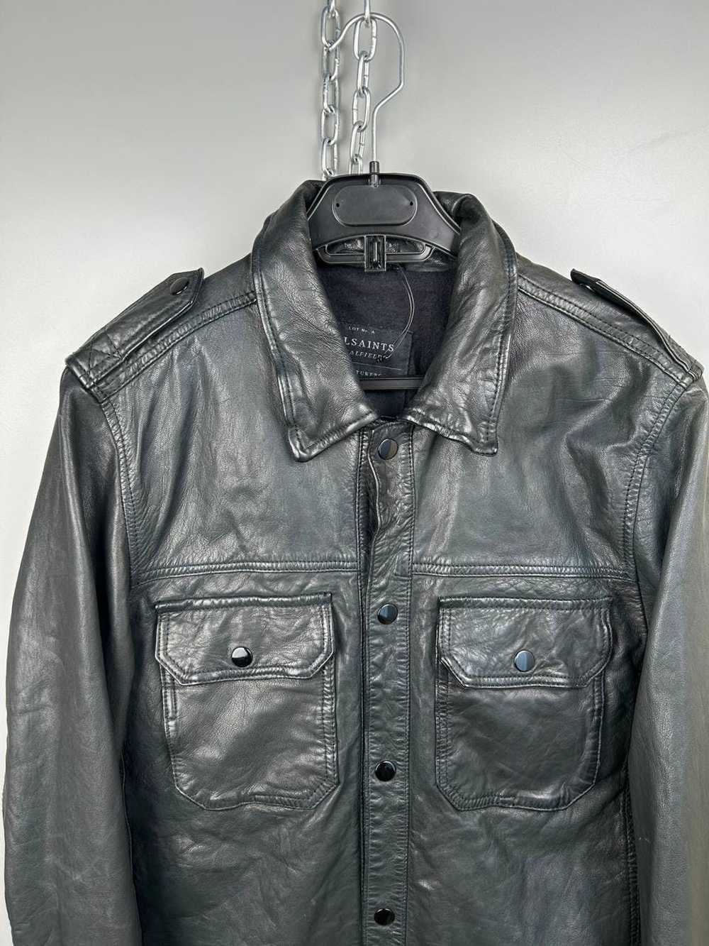 Allsaints Allsaints Spitalfields Leather Jacket - image 7