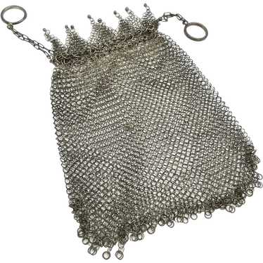 Sterling Silver Chainmail Mesh Purse
