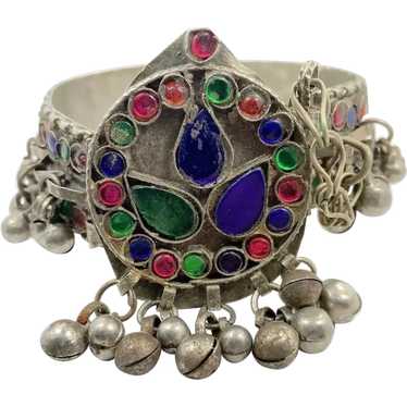 Afghan Bracelet, Vintage Bracelet, Old, Jeweled, … - image 1