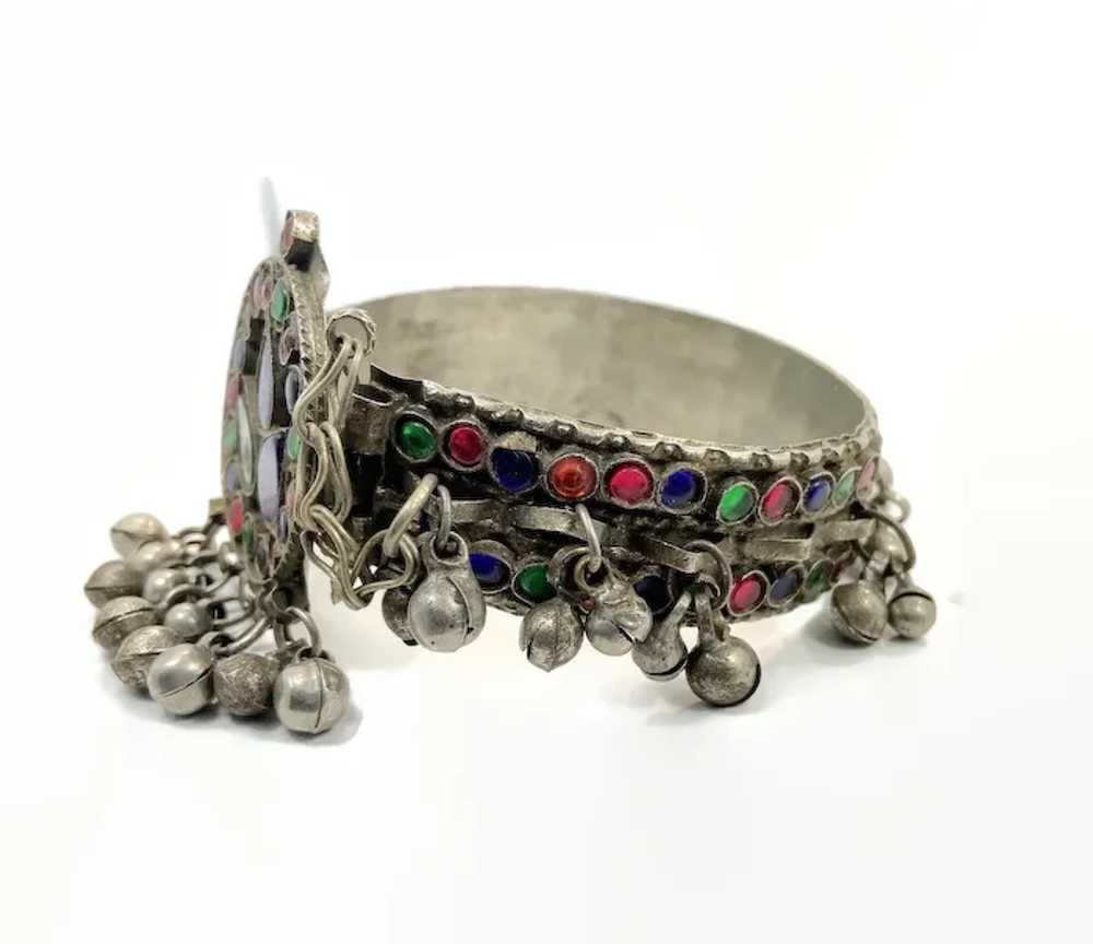 Afghan Bracelet, Vintage Bracelet, Old, Jeweled, … - image 3