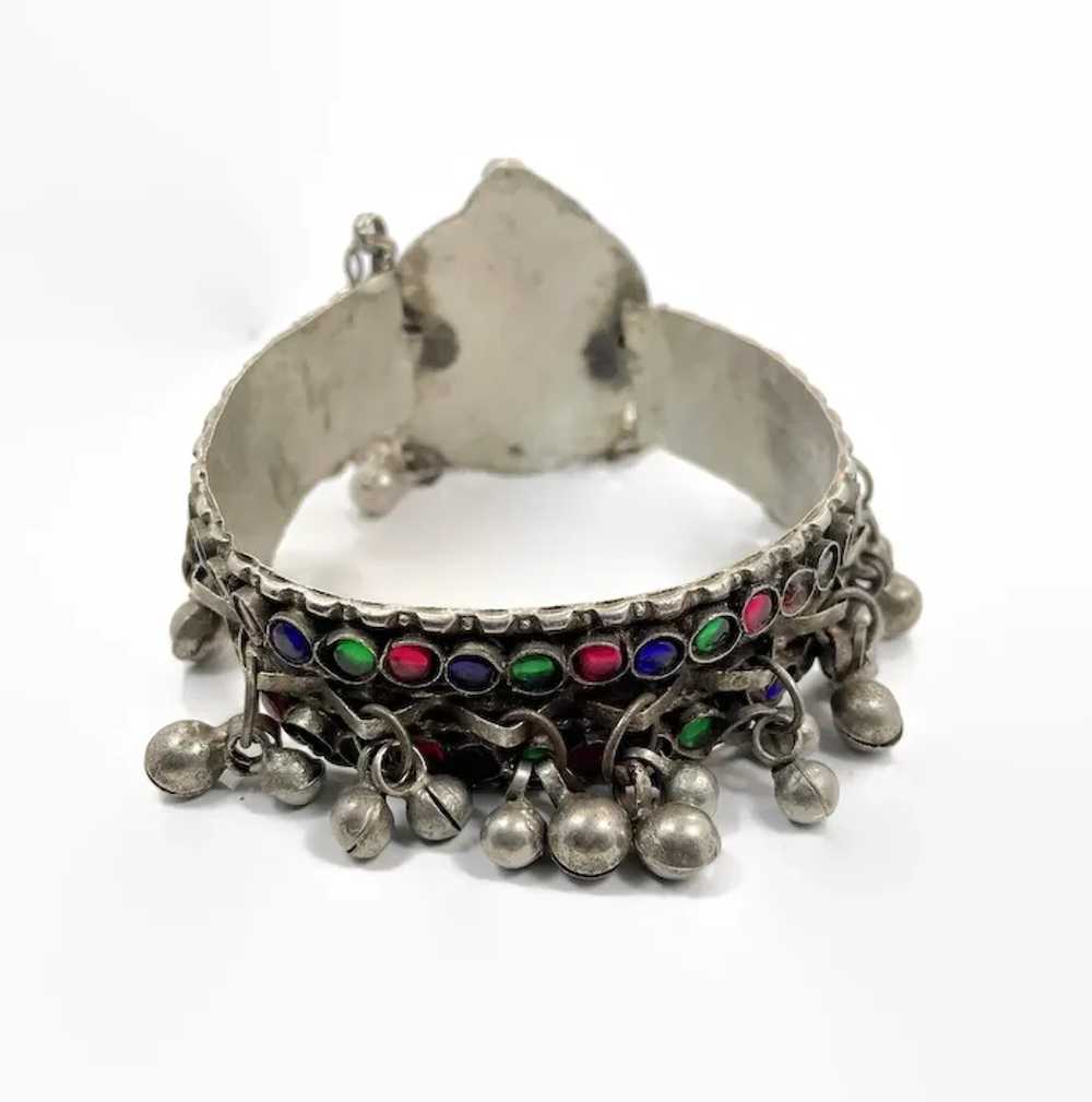 Afghan Bracelet, Vintage Bracelet, Old, Jeweled, … - image 4
