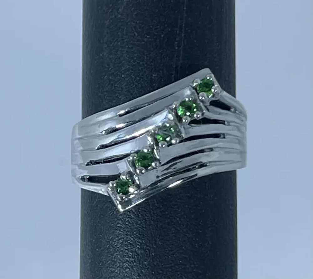 14k Tsavorite  Ring, Handcrafted, free resize - image 7