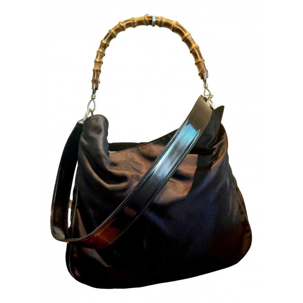 Gucci Bamboo Top Handle cloth handbag - image 1