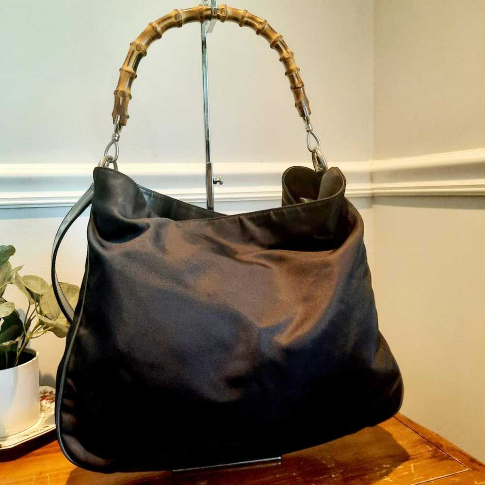 Gucci Bamboo Top Handle cloth handbag - image 2