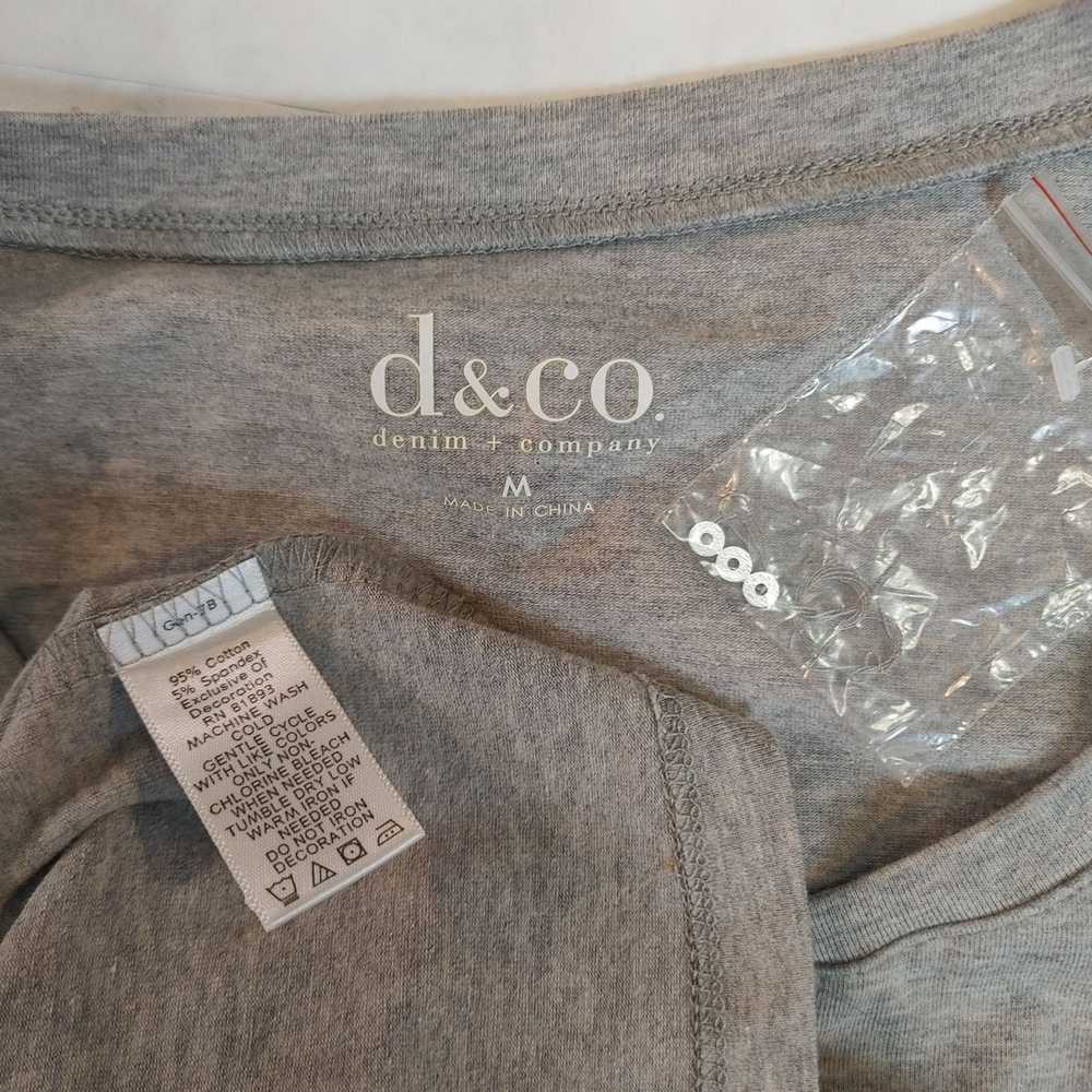 Denim & Co. D & Co Denim and Company Gray Longsle… - image 5