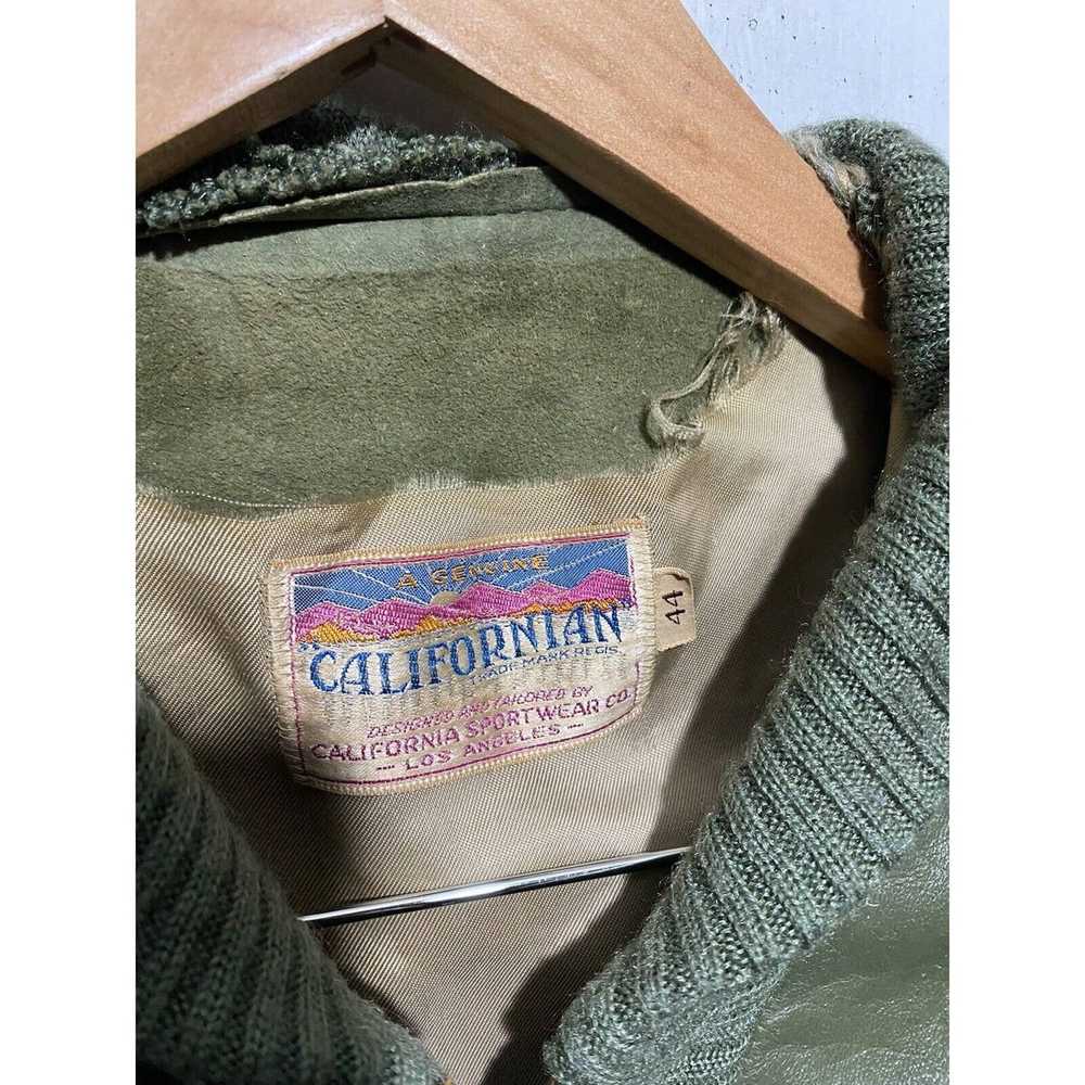 Vintage 50s California Sportswear Leather Jacket … - image 4