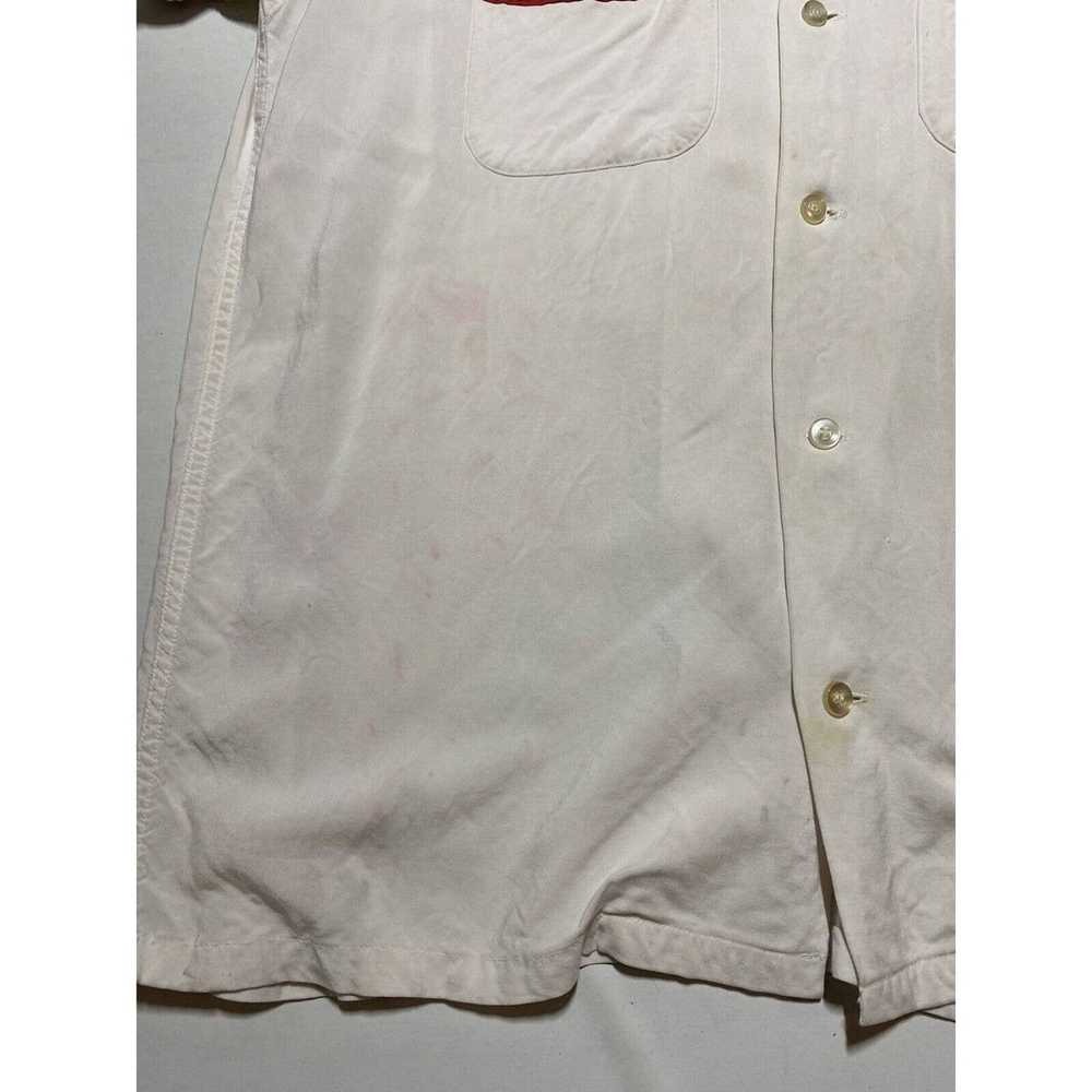 Vintage VTG 60s Hilton Chain Stitch Bowling Shirt… - image 3