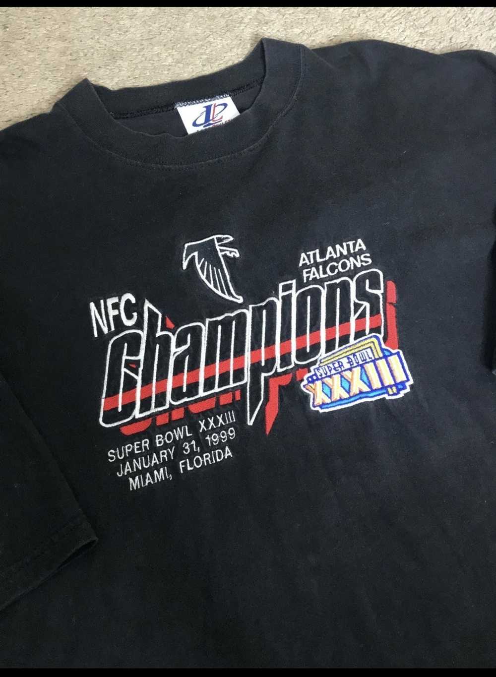 Vintage 90s Super Bowl XXXIII size Medium Shirt Atlanta Falcons Denver  Broncos Vtg florida Football