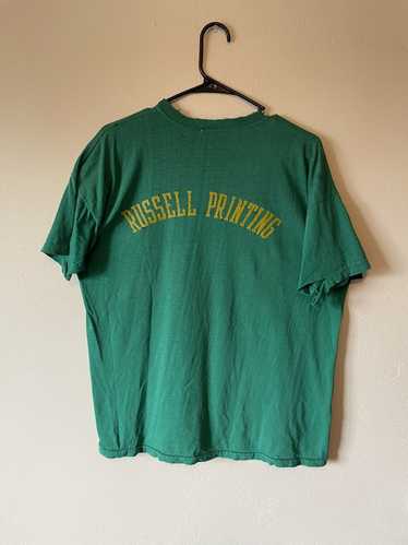 Russell Vintage V Neck Baseball Jersey, Throwback Trim