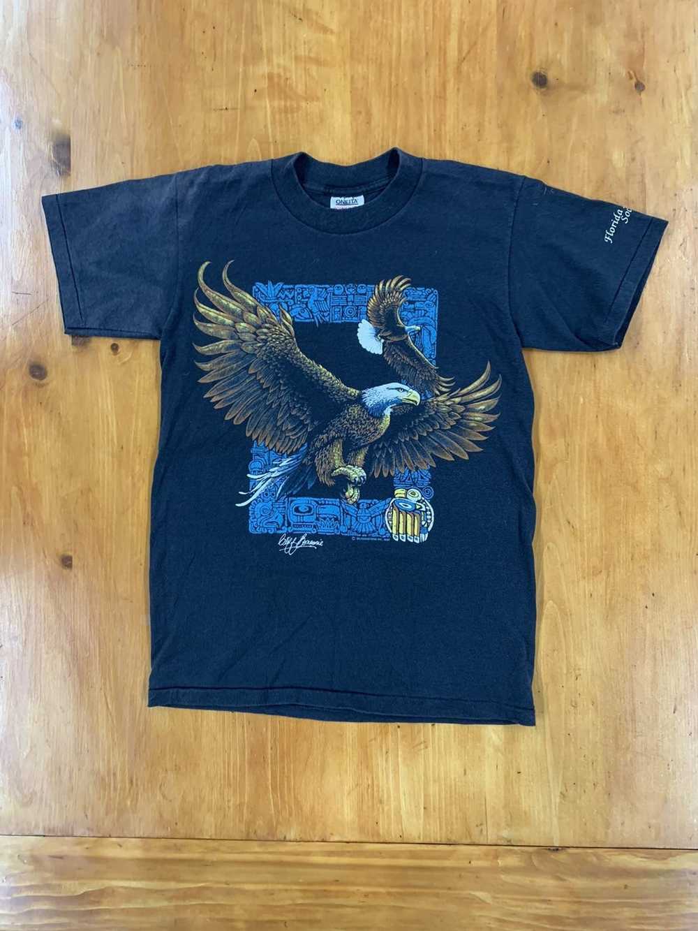 Tee × Tee Shirt × Vintage Vintage Eagle Audubon S… - image 1