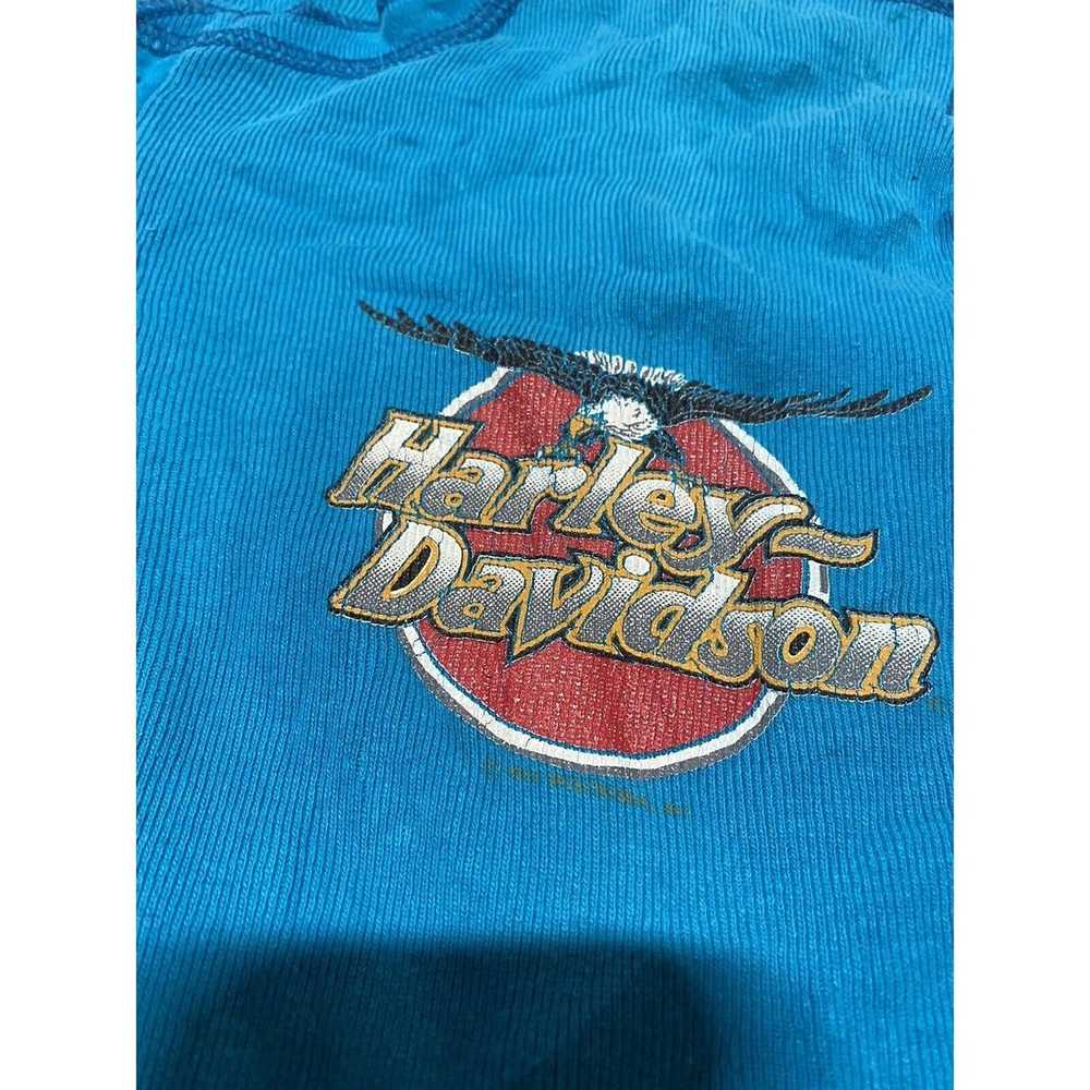 Harley Davison VTG Harley-Davidson Long Sleeve Sh… - image 3