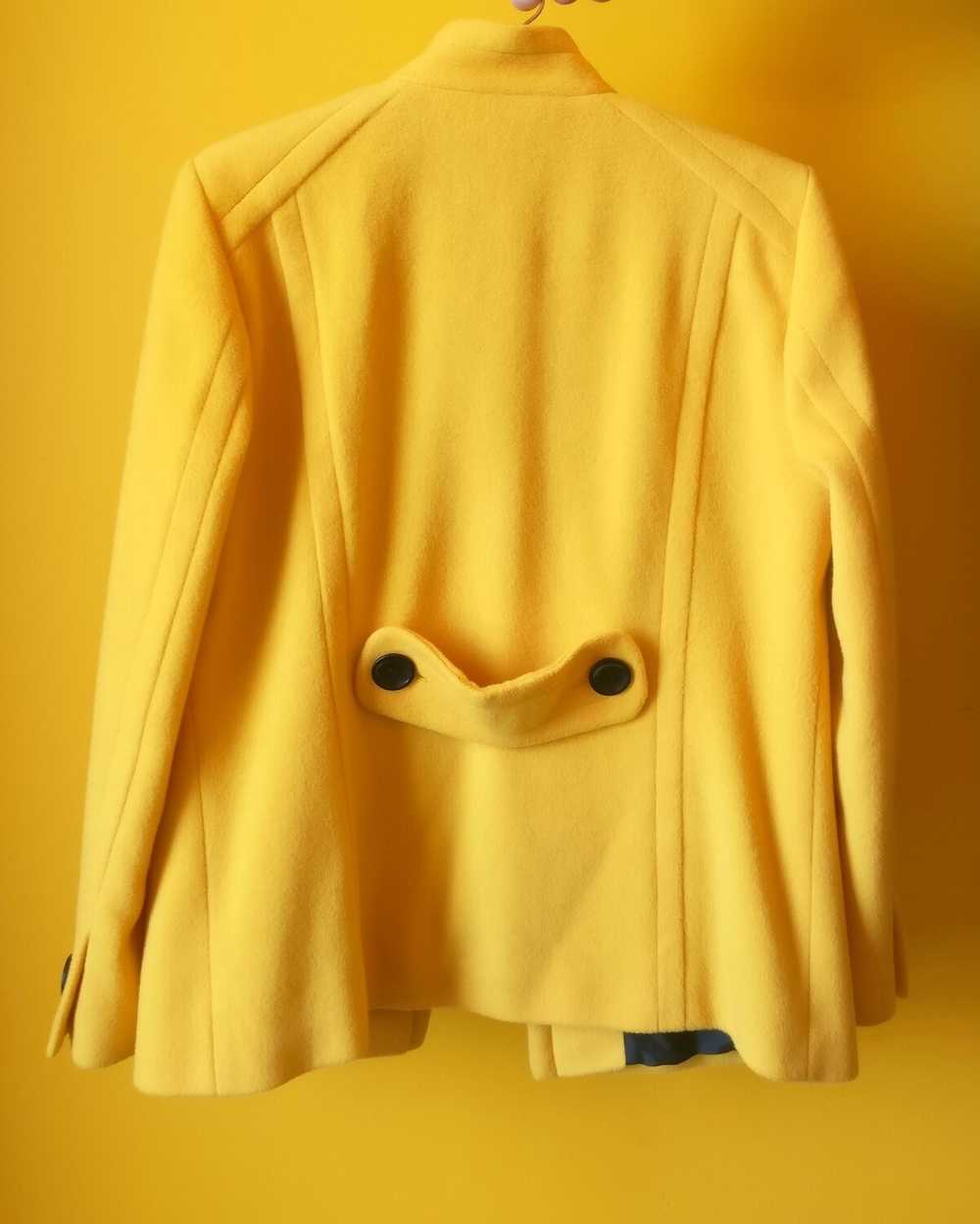 Spring yellow 60s wool nylon jacket M - image 2