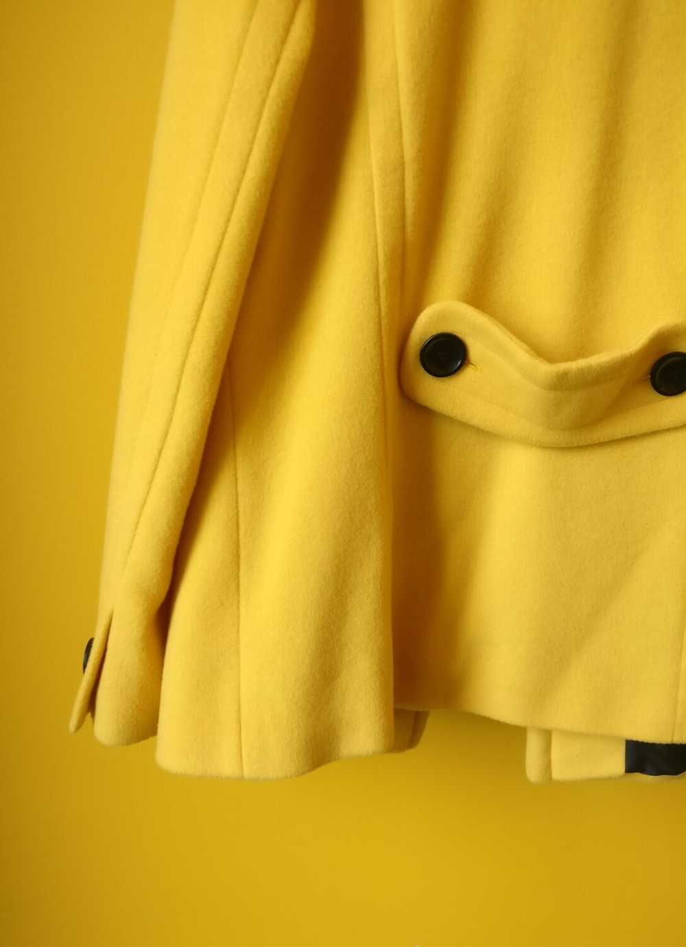 Spring yellow 60s wool nylon jacket M - image 3