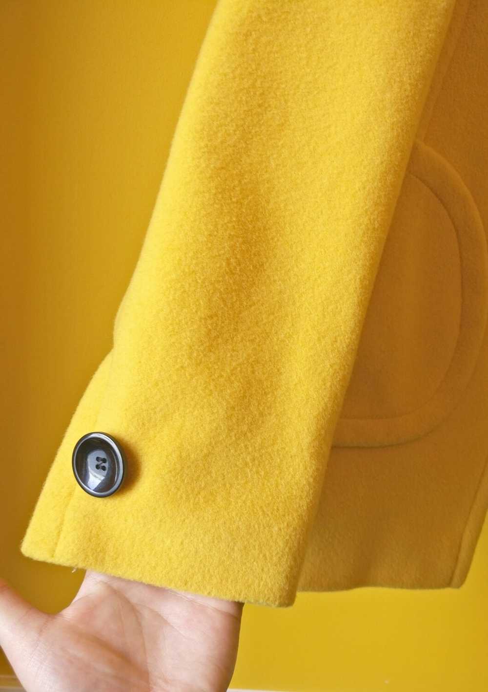 Spring yellow 60s wool nylon jacket M - image 4
