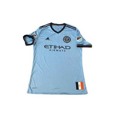 Men's adidas Light Blue New York City FC 2021 Bronx Blue Kit Authentic  Jersey